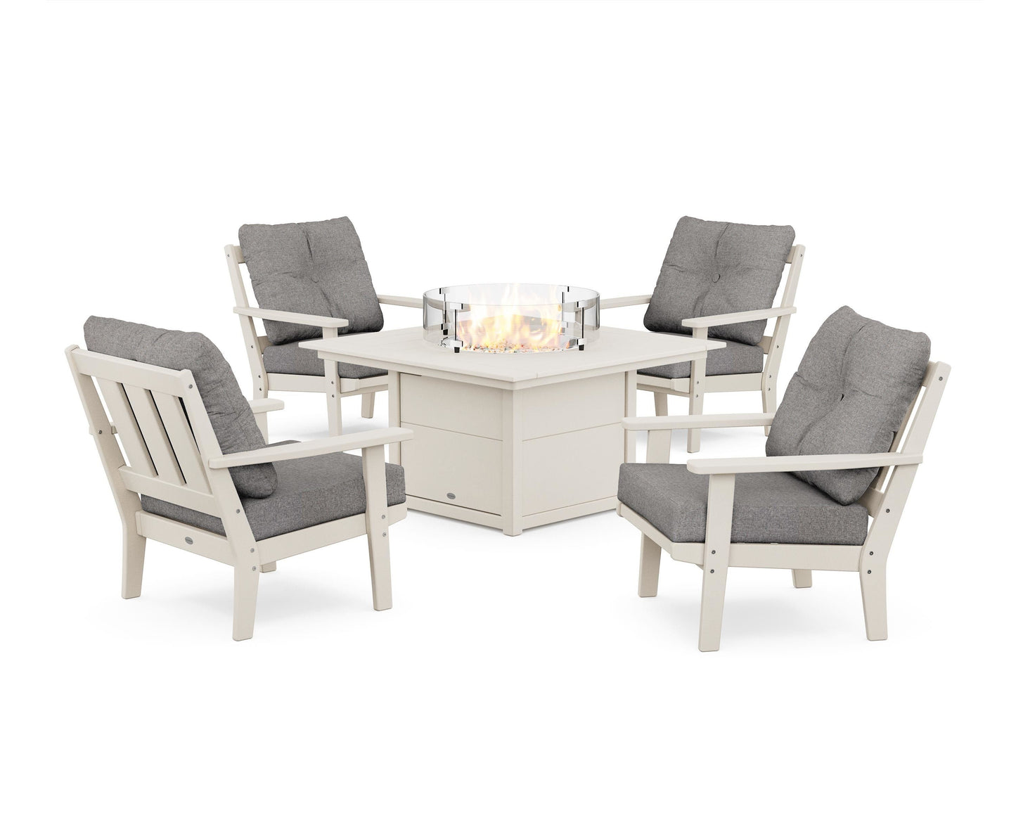 Oxford 5-Piece Deep Seating Set with Fire Pit Table