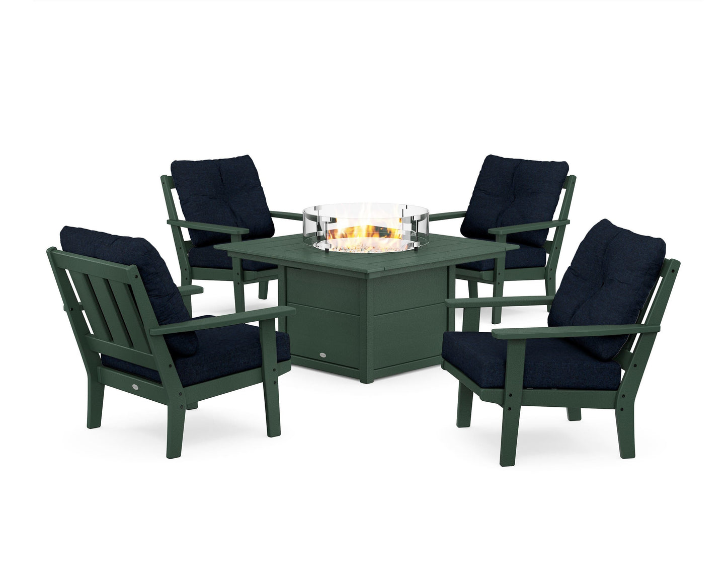 Oxford 5-Piece Deep Seating Set with Fire Pit Table
