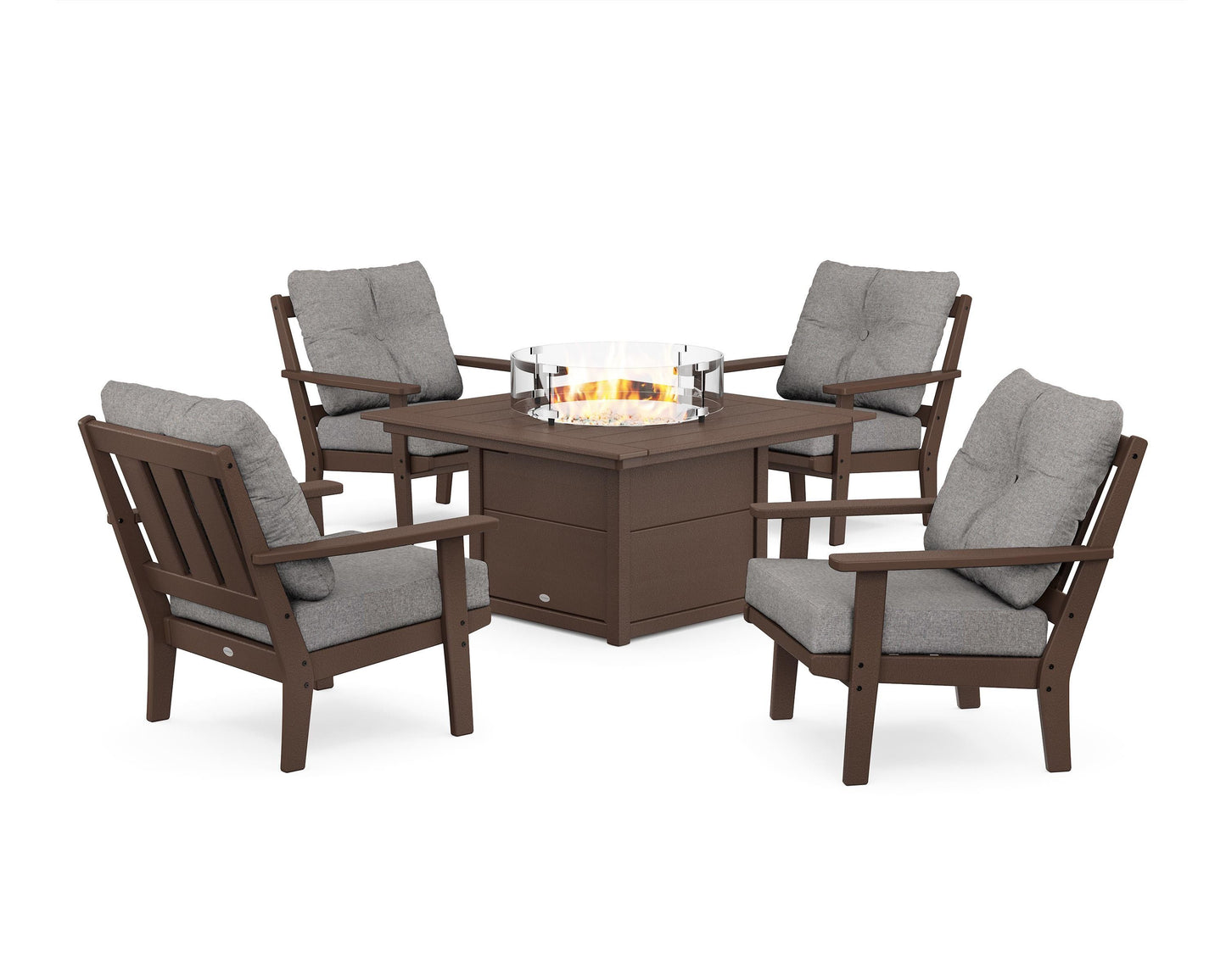 Oxford 5-Piece Deep Seating Set with Fire Pit Table