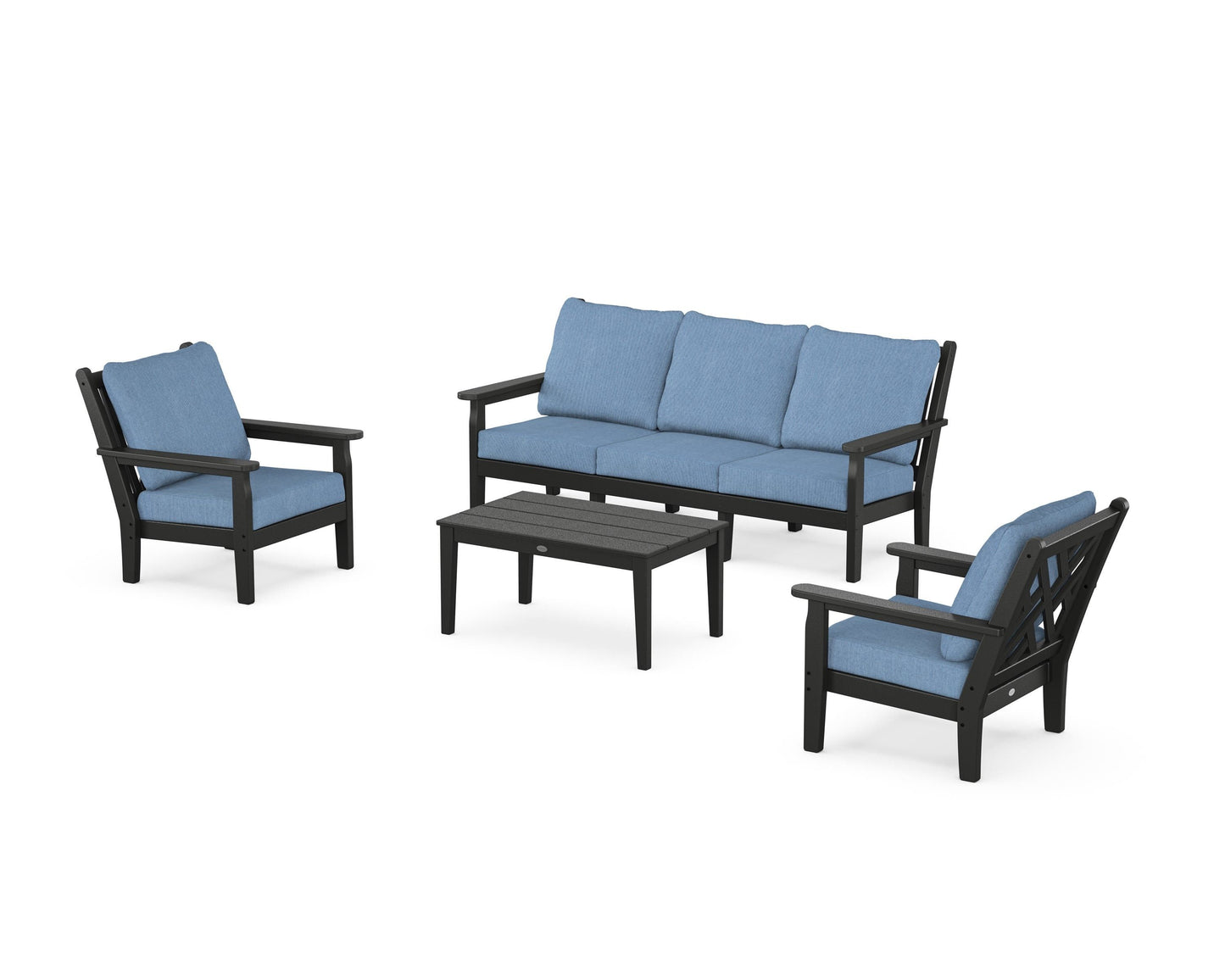 Chippendale 4-Piece Deep Seating Set with Sofa