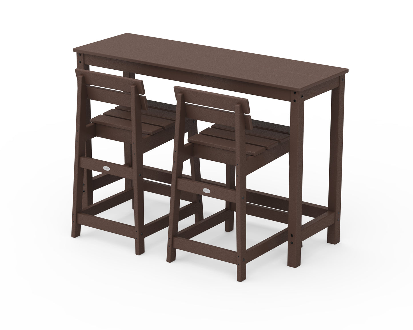 Modern Studio Plaza Lowback Counter Chair 3-Piece Balcony Set