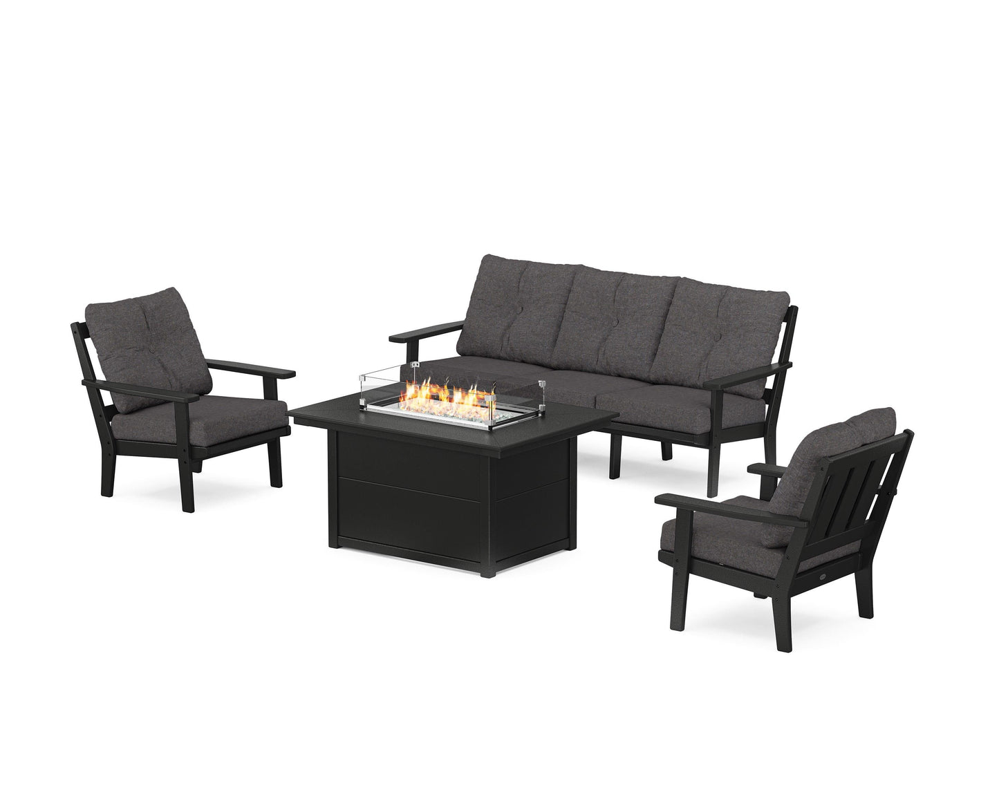 Oxford Deep Seating Fire Pit Table Set