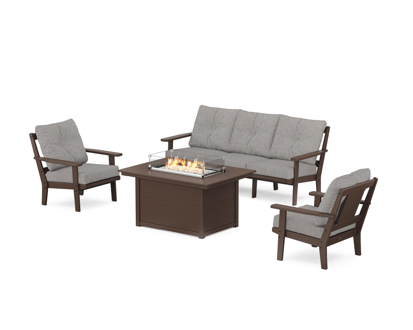 Prairie Deep Seating Fire Pit Table Set