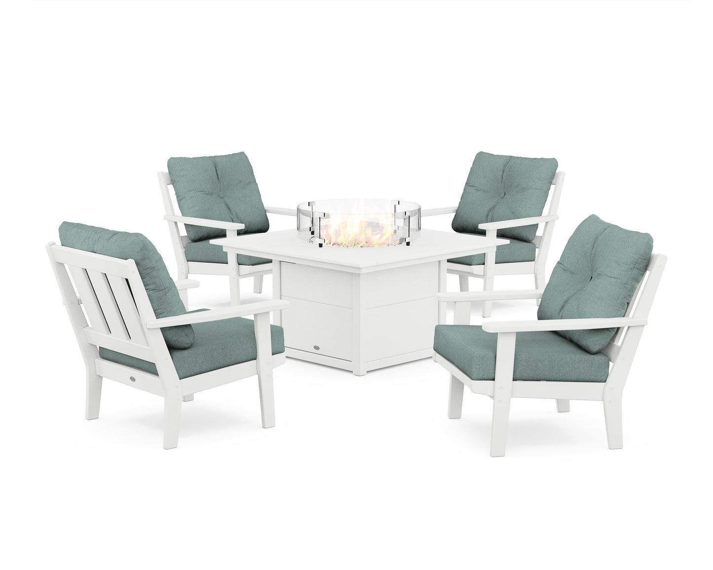 Oxford 5-Piece Deep Seating Set with Fire Pit Table