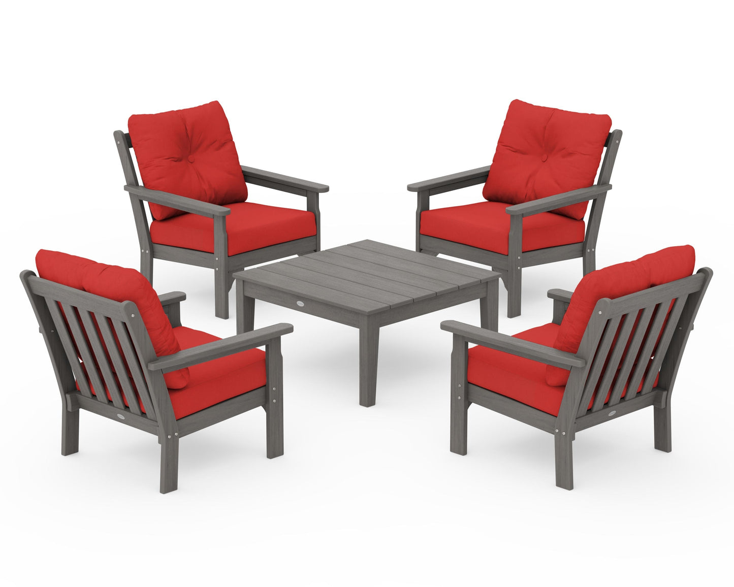 Vineyard 5-Piece Deep Seating Conversation Set