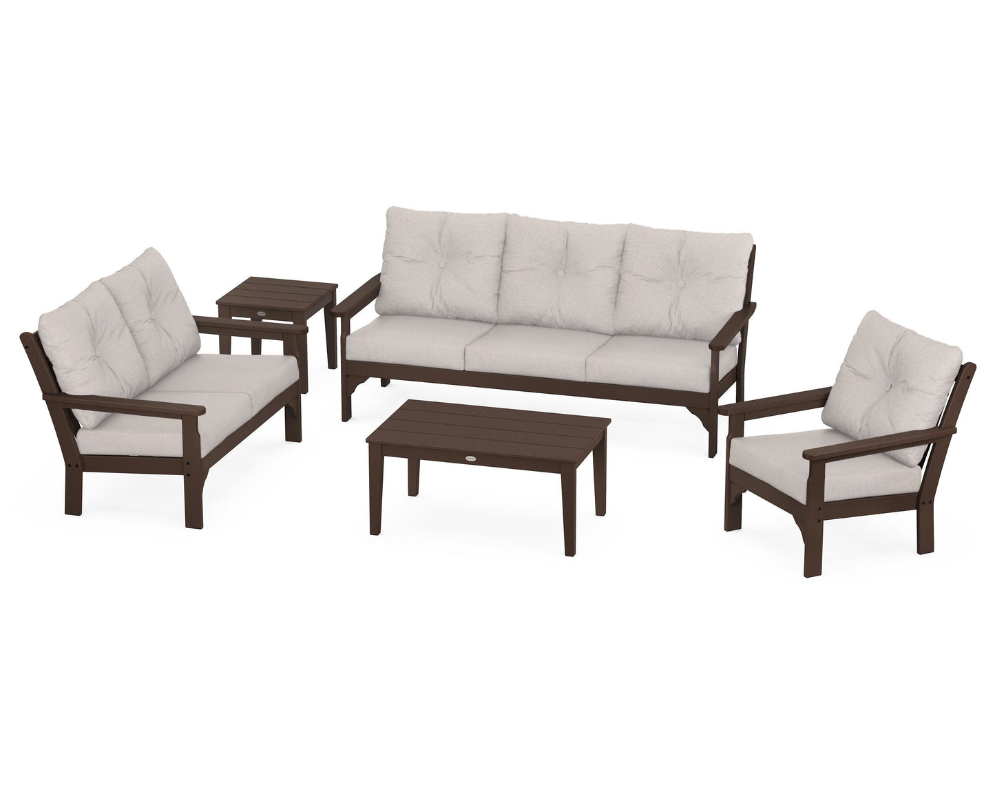Vineyard 5 Piece Deep Seating Set