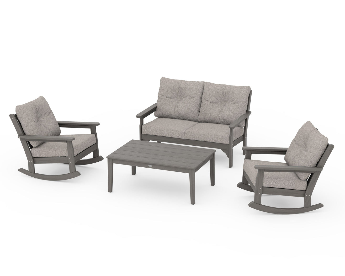 Vineyard 4-Piece Deep Seating Rocking Chair Set