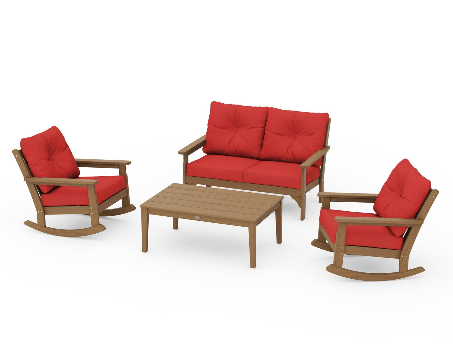 Vineyard 4-Piece Deep Seating Rocking Chair Set