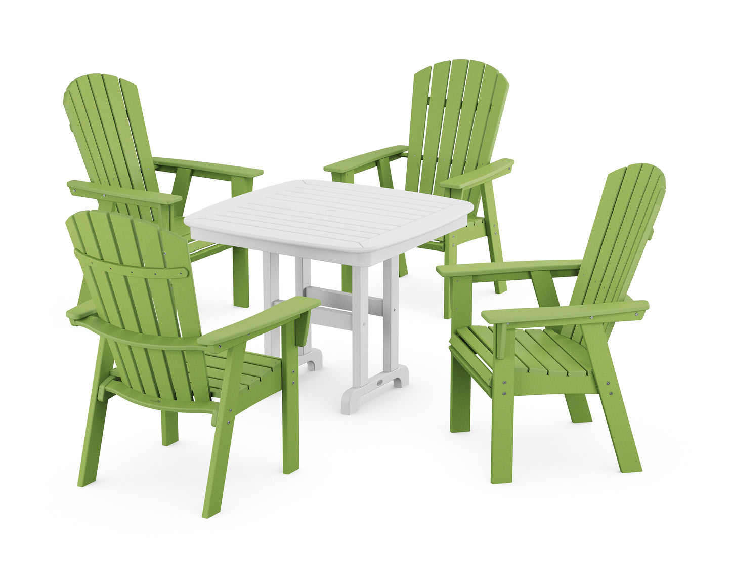 Nautical Curveback Adirondack 5-Piece Dining Set