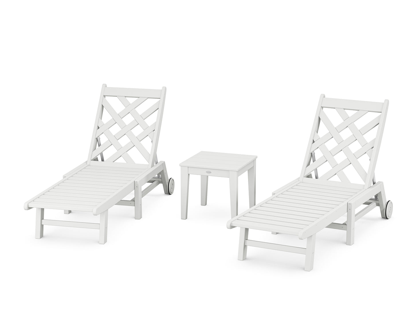 Wovendale 3-Piece Chaise Set with Wheels
