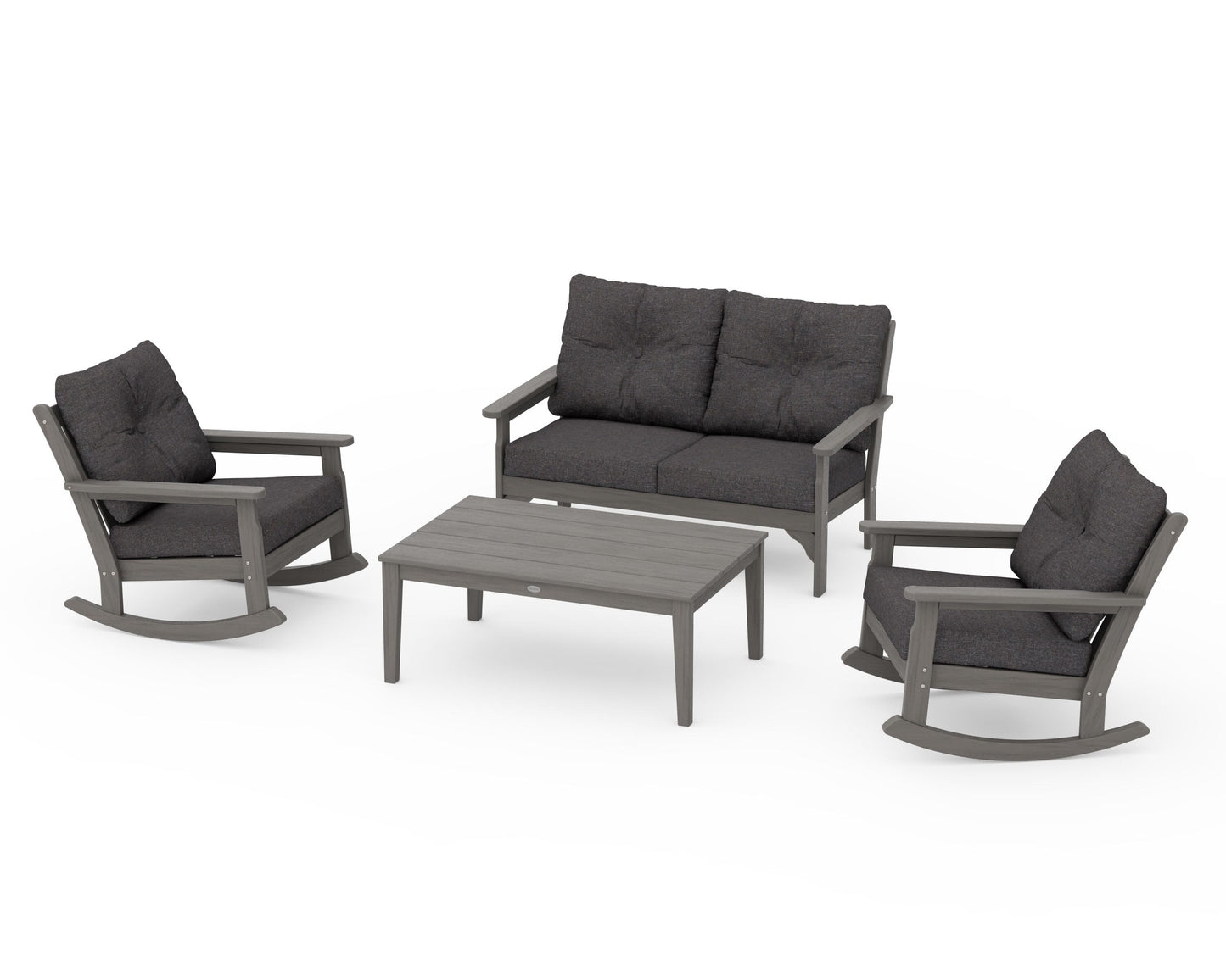 Vineyard 4-Piece Deep Seating Rocking Chair Set