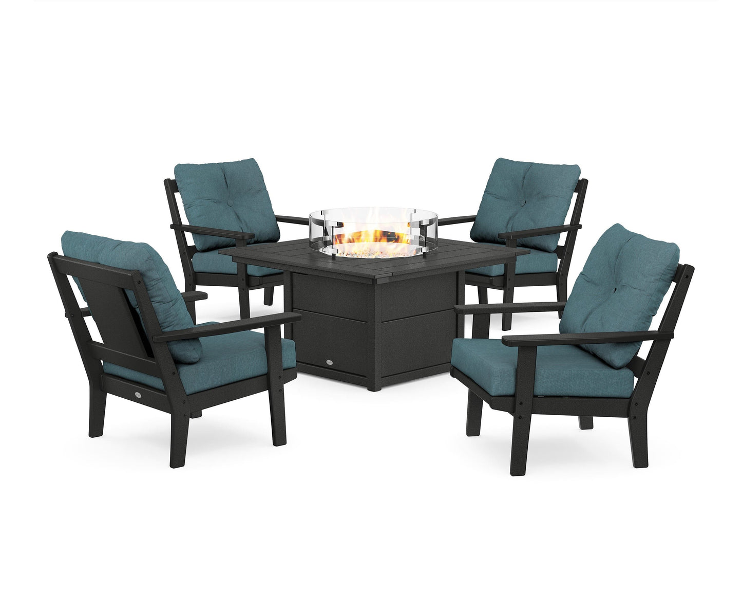 Prairie 5-Piece Deep Seating Set with Fire Pit Table
