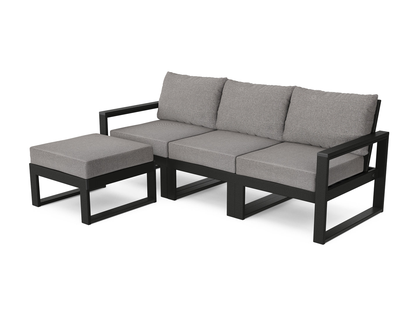EDGE 4-Piece Modular Deep Seating Set with Ottoman