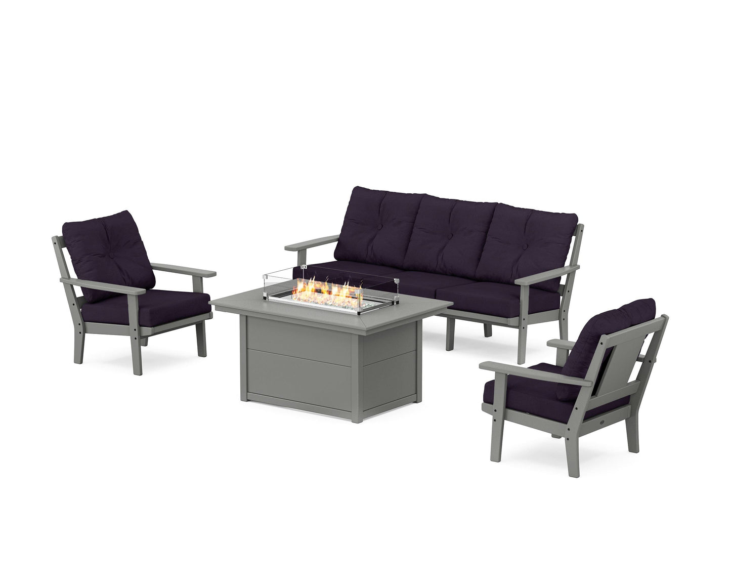Prairie Deep Seating Fire Pit Table Set
