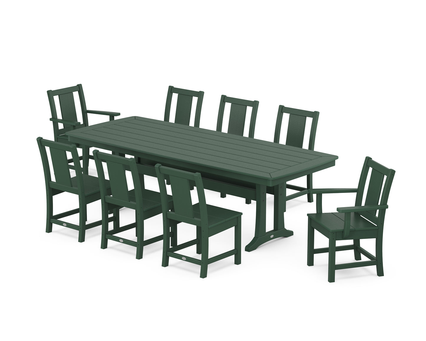 Prairie 9-Piece Dining Set with Trestle Legs