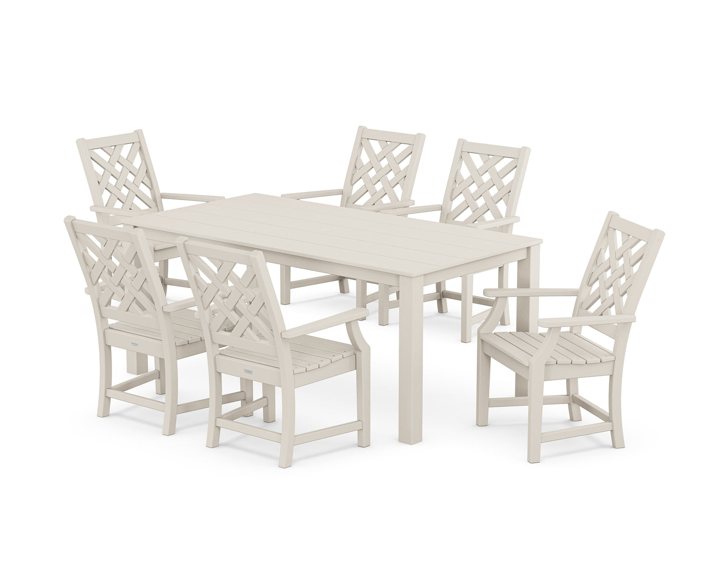 Wovendale Arm Chair 7-Piece Parsons Dining Set