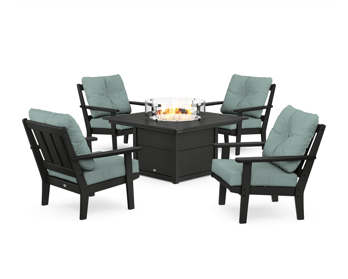 Oxford 5-Piece Deep Seating Set with Fire Pit Table