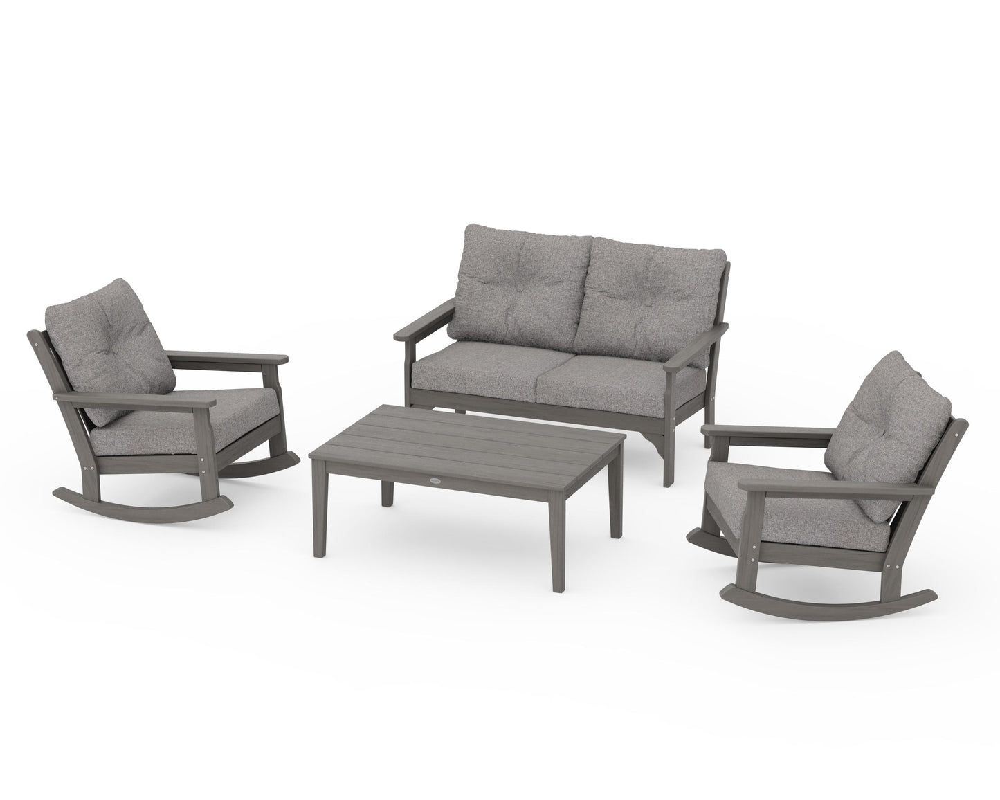 Vineyard 4-Piece Deep Seating Rocking Chair Set