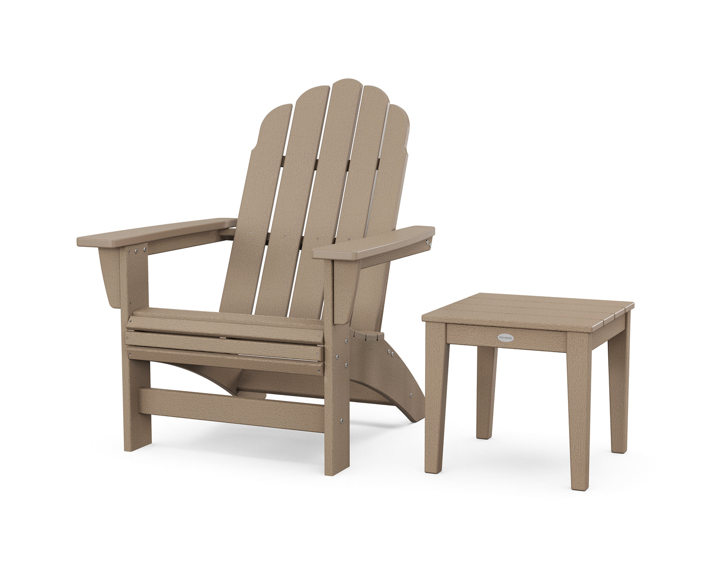 Vineyard Grand Adirondack Chair with Side Table