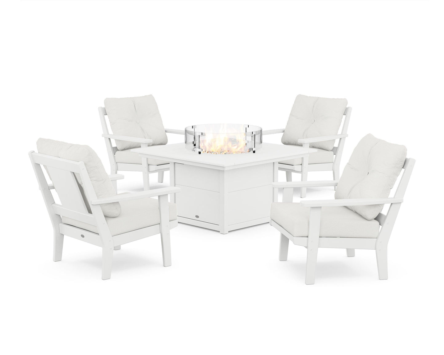 Prairie 5-Piece Deep Seating Set with Fire Pit Table