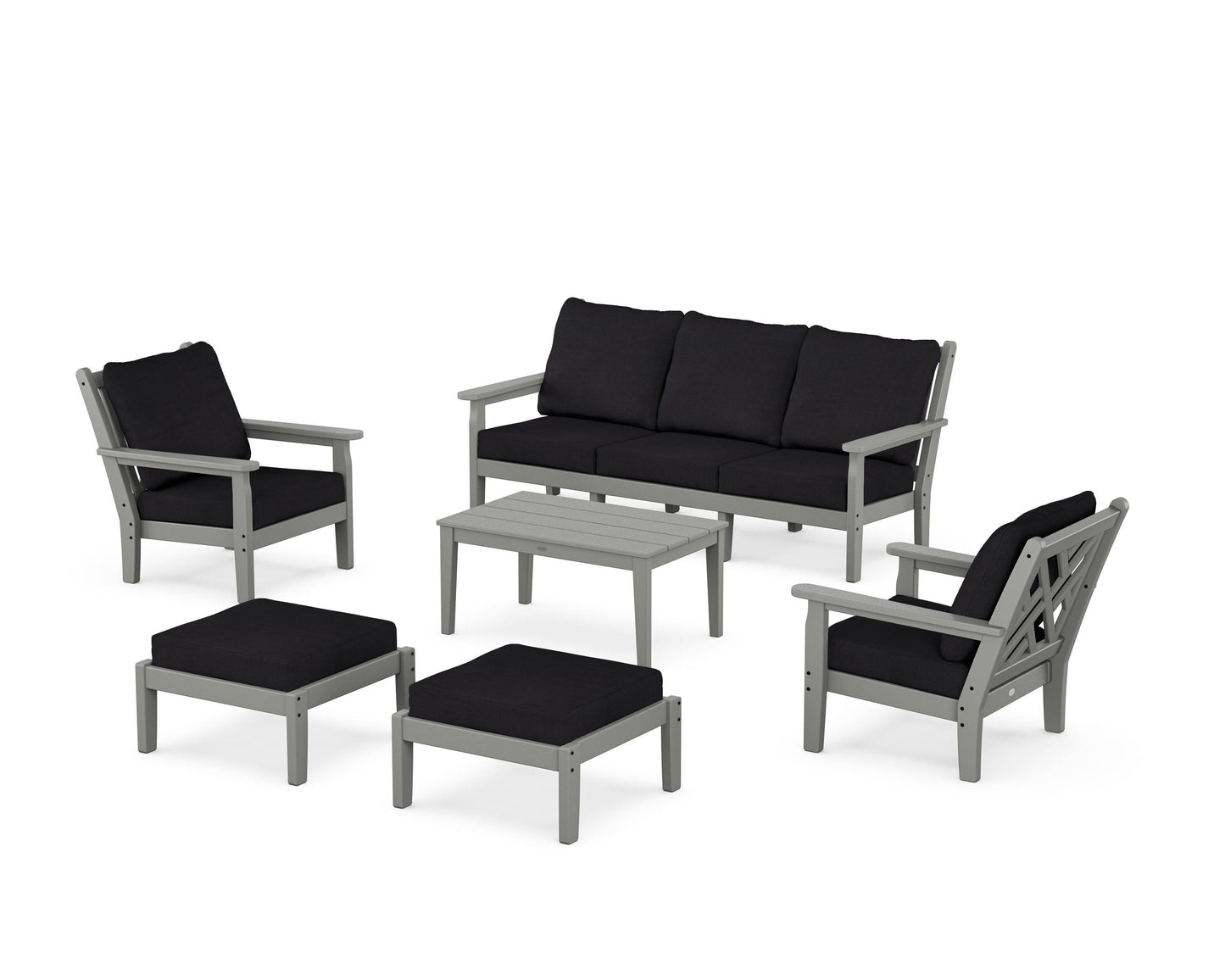 Chippendale 6-Piece Lounge Sofa Set