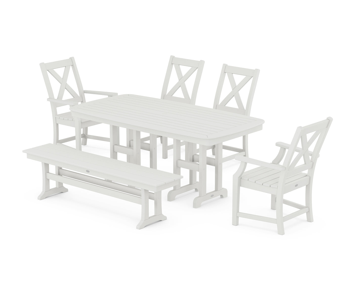 Braxton 6-Piece Dining Set with Bench
