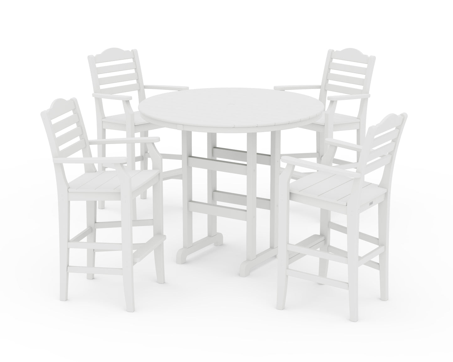 Savannah 5-Piece Round Farmhouse Bar Set