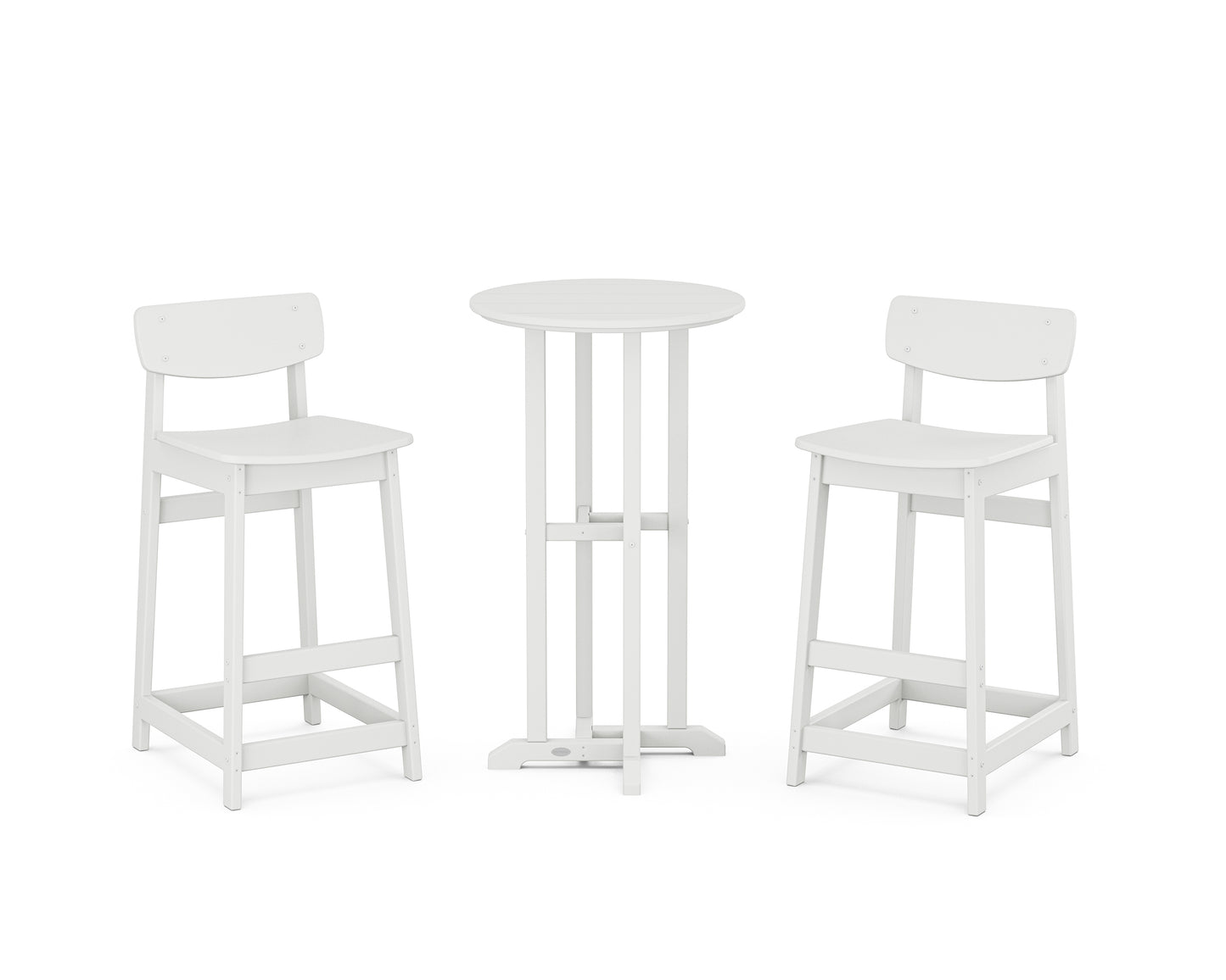 Modern Studio Urban Lowback Bar Chair 3-Piece Bistro Set