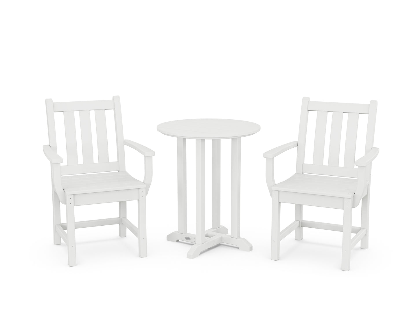 Traditional Garden 3-Piece Round Bistro Dining Set