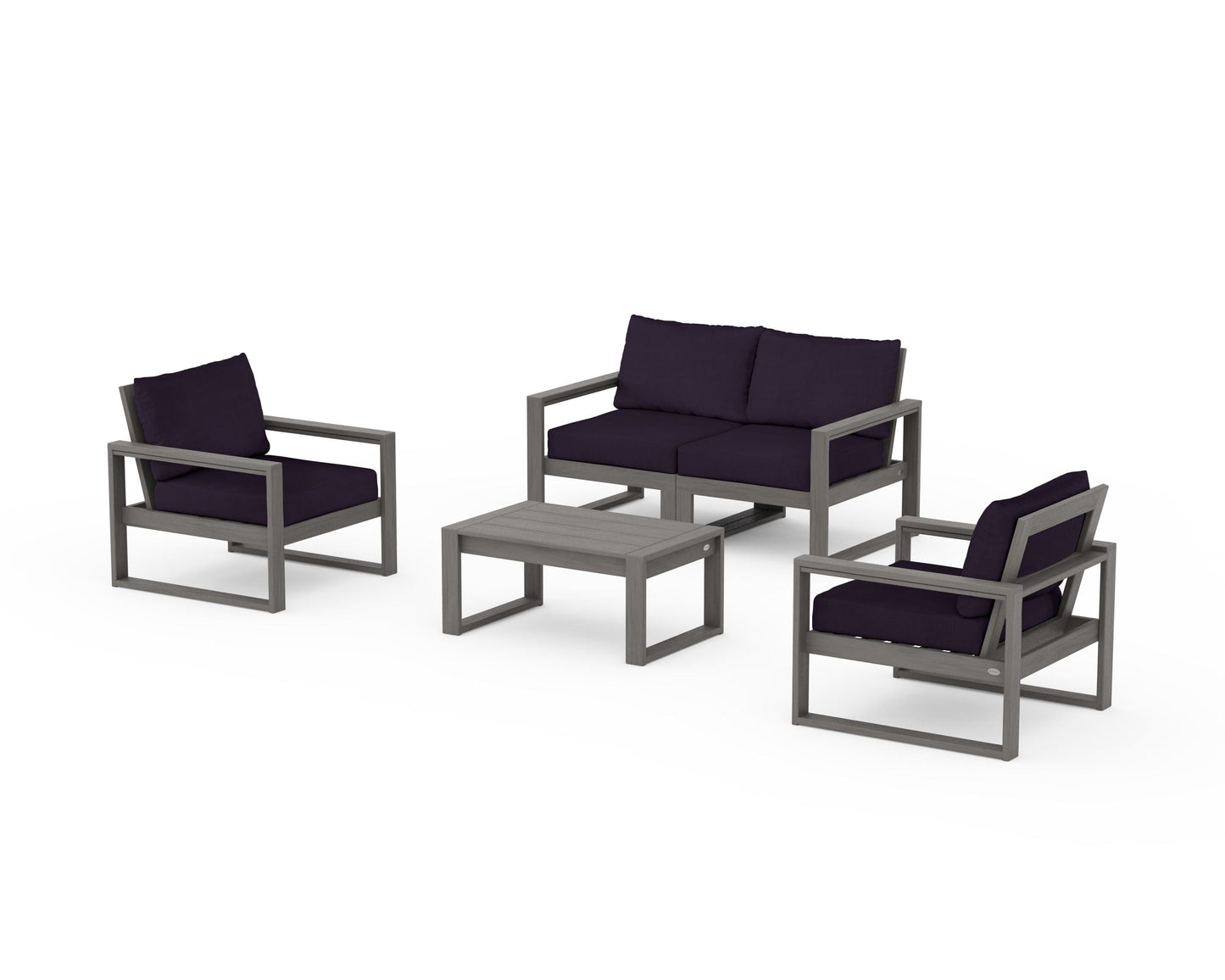 EDGE Sectional 4-Piece Deep Seating Set with Loveseat