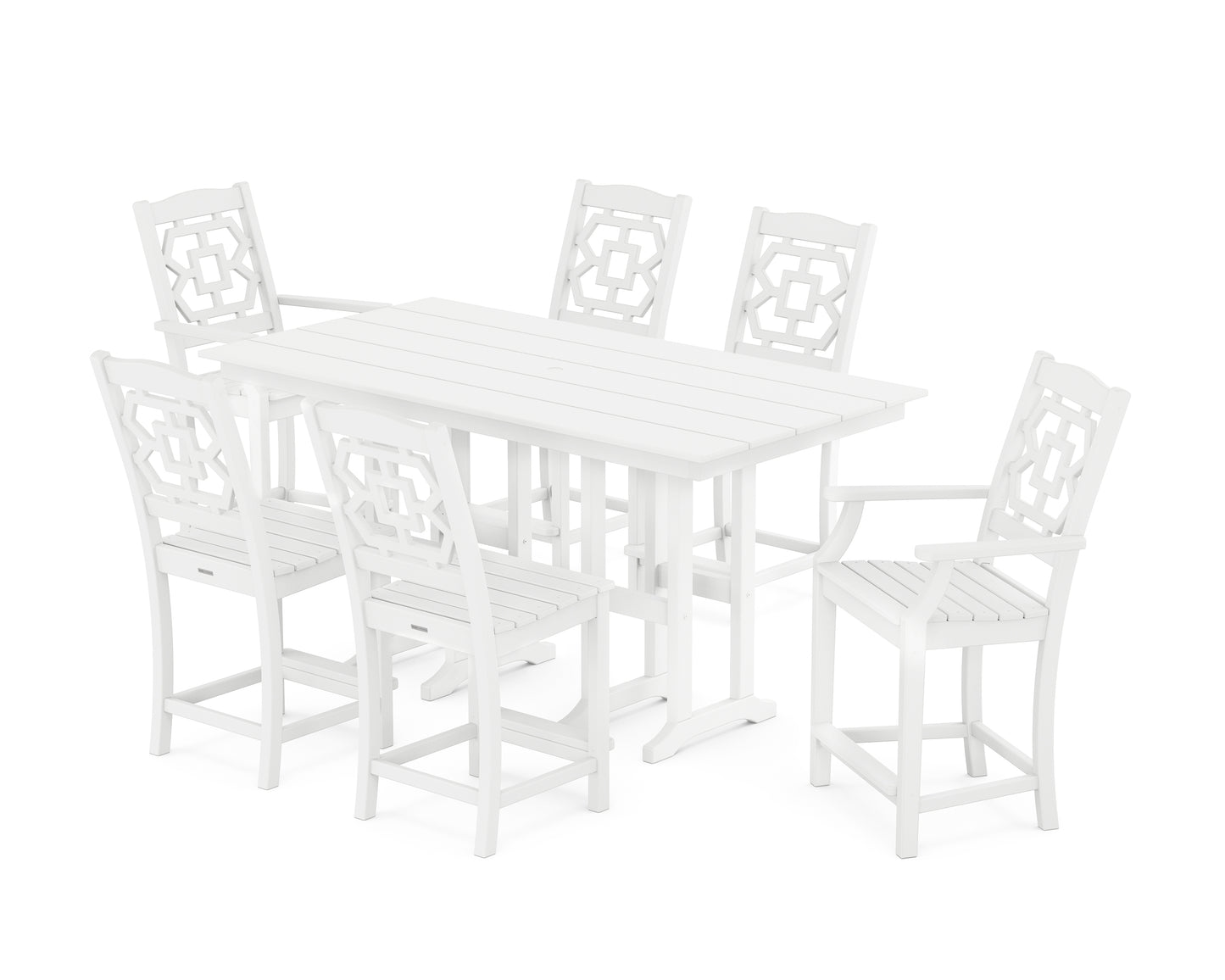 Chinoiserie 7-Piece Farmhouse Counter Set