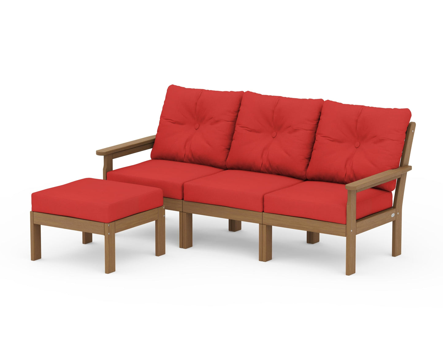 Vineyard 4-Piece Sectional with Ottoman