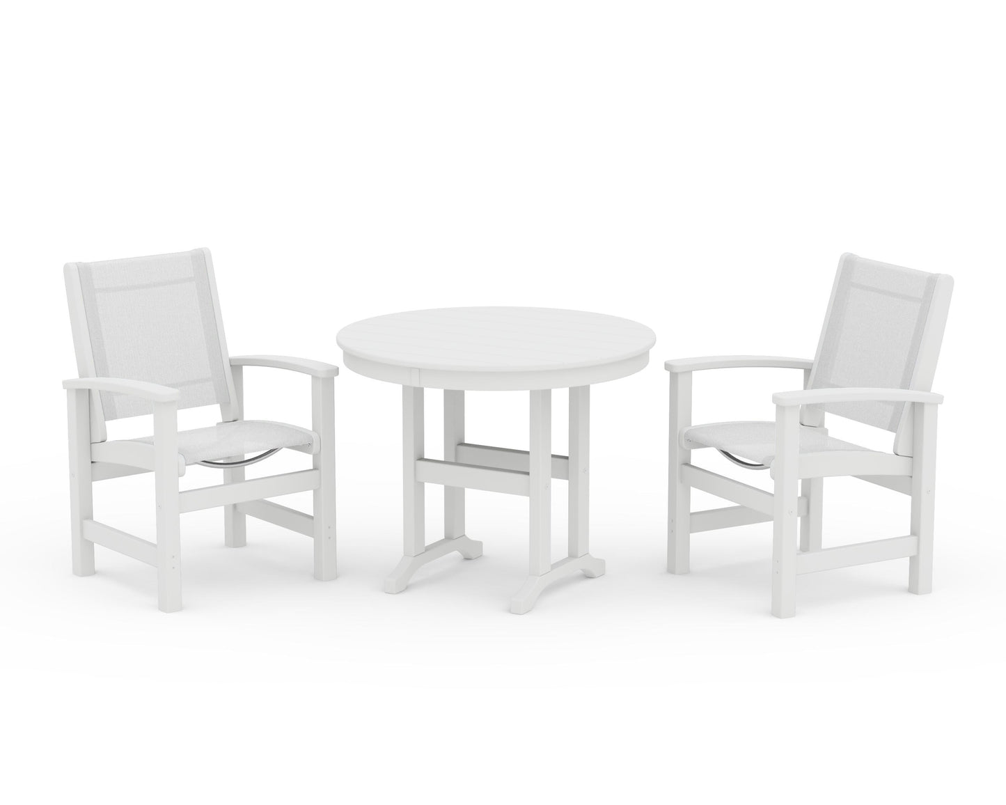 Coastal 3-Piece Round Dining Set