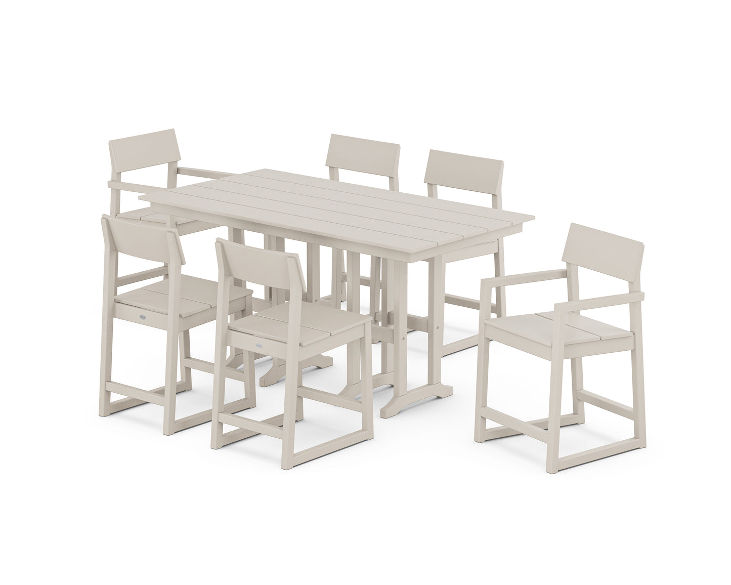 EDGE 7-Piece Farmhouse Counter Set