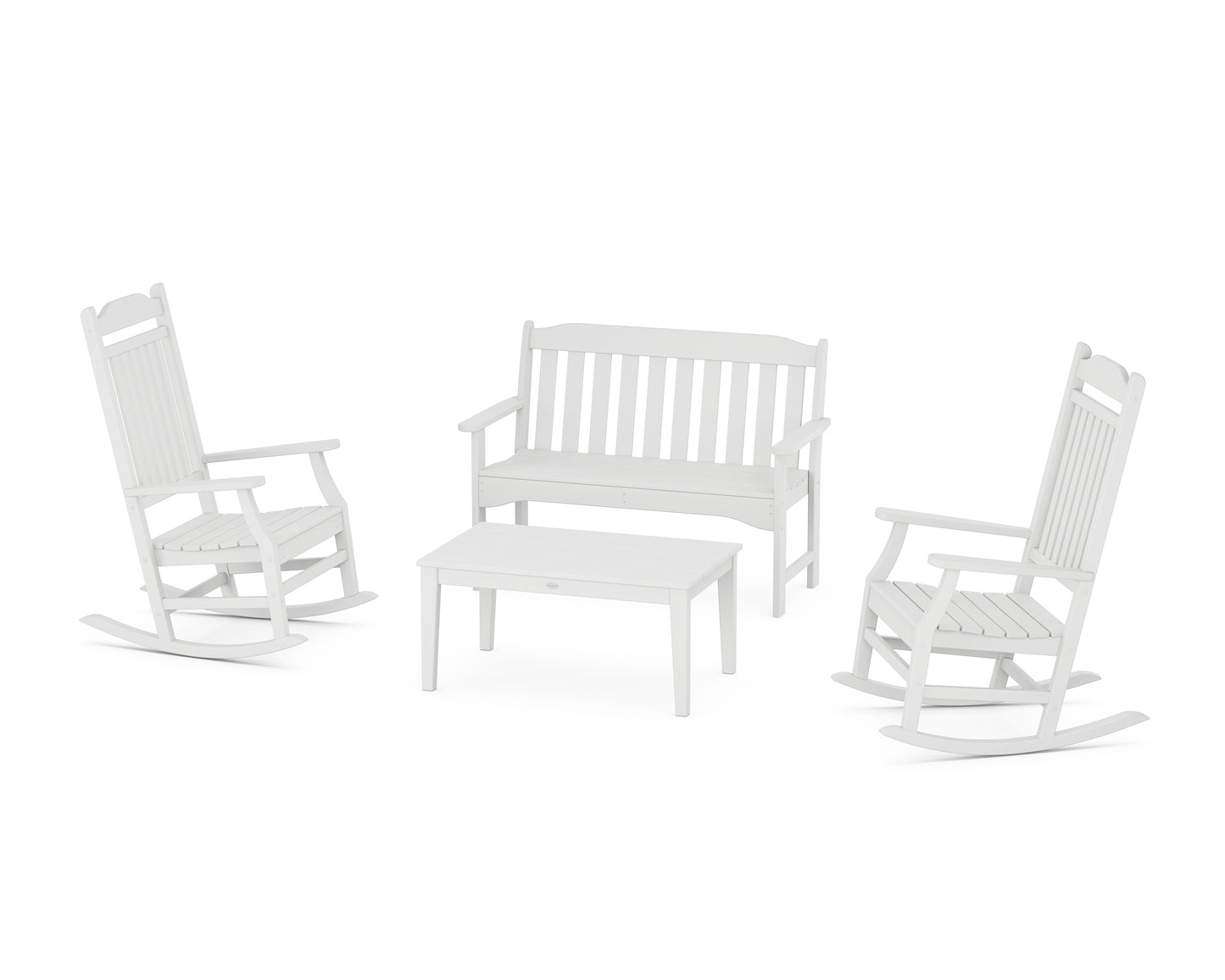 Cottage Rocking Chair 4-Piece Porch Set