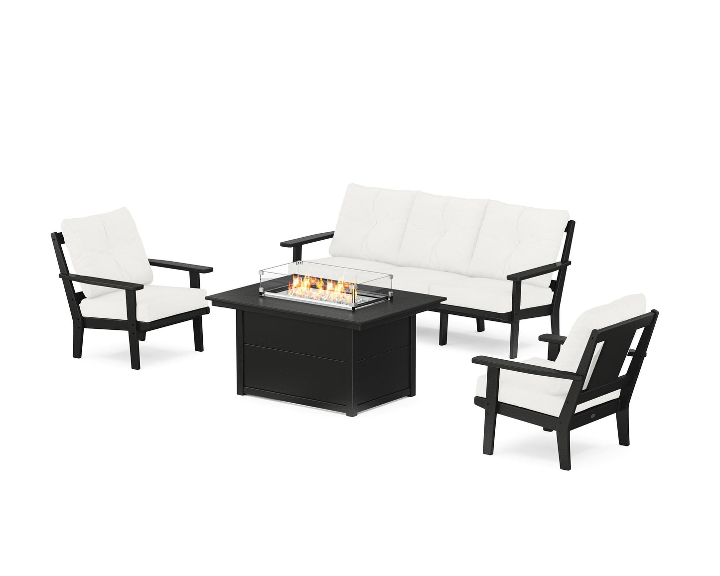 Prairie Deep Seating Fire Pit Table Set