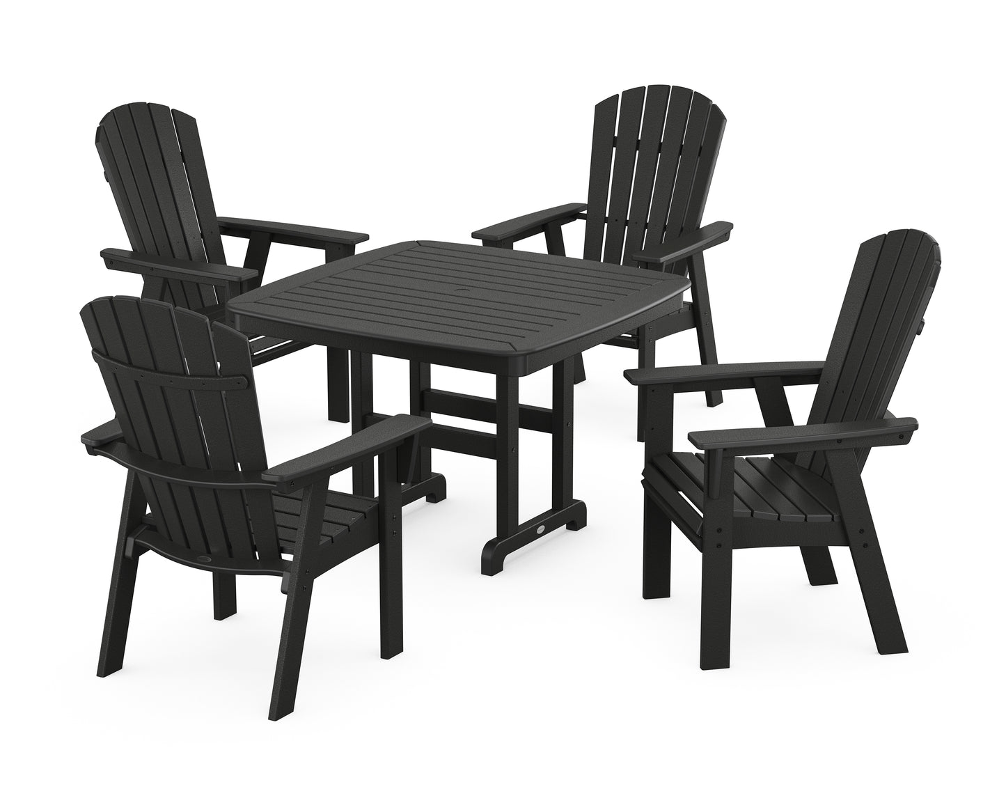 Nautical Curveback Adirondack 5-Piece Dining Set