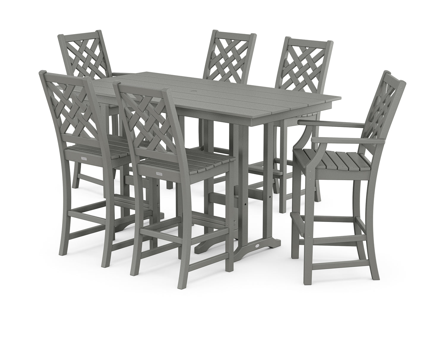 Wovendale 7-Piece Farmhouse Bar Set