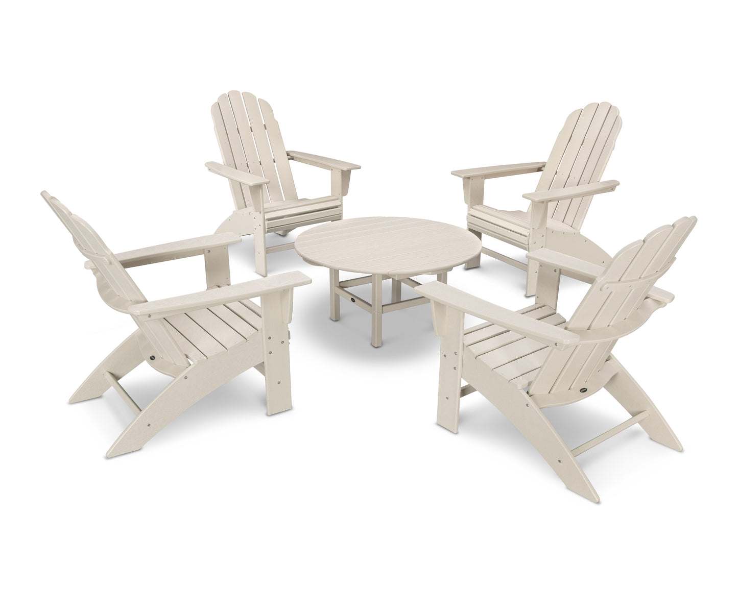Vineyard 5-Piece Oversized Adirondack Set