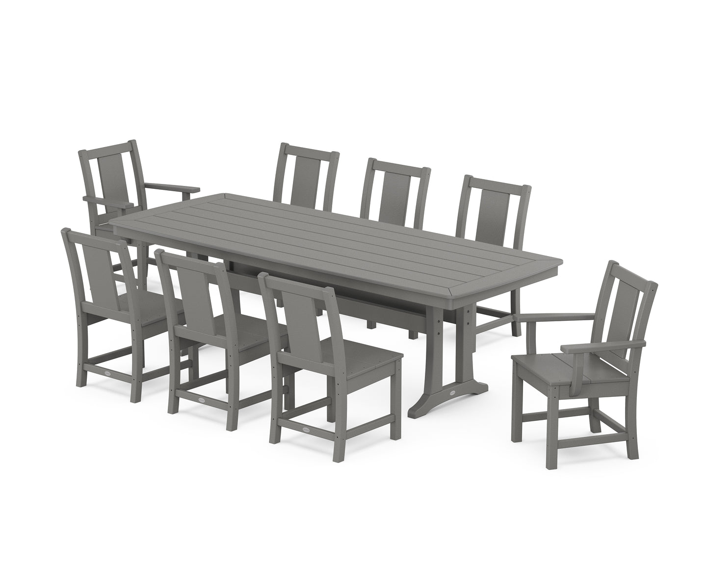 Prairie 9-Piece Dining Set with Trestle Legs