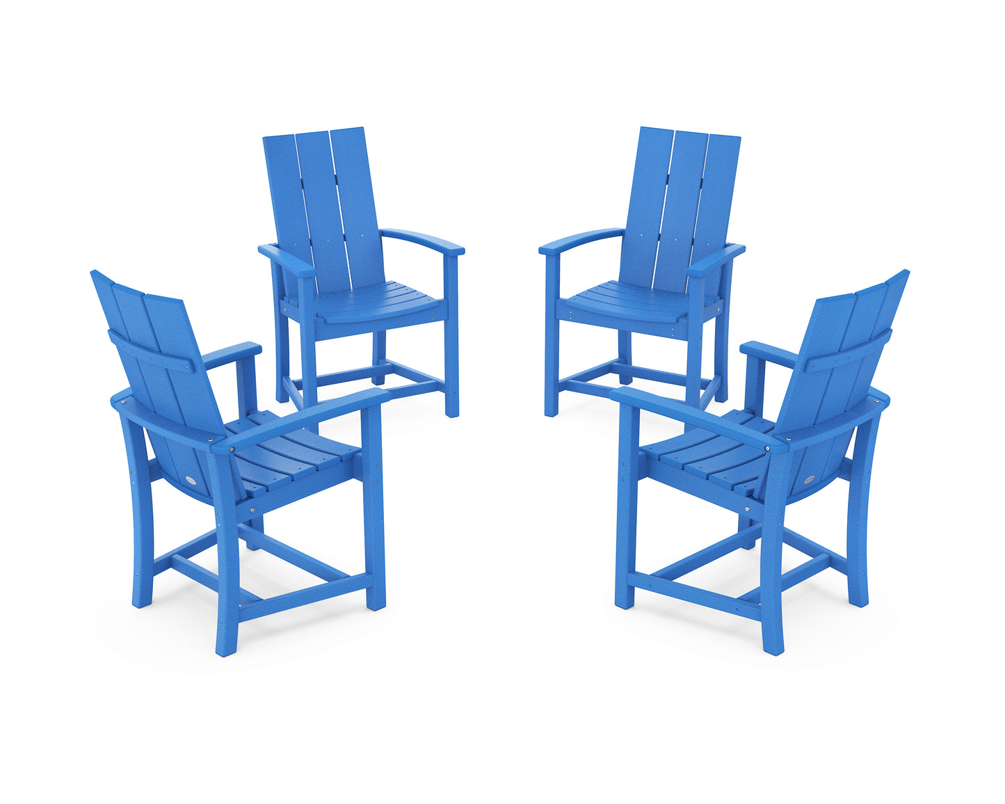 Modern 4-Piece Upright Adirondack Conversation Set