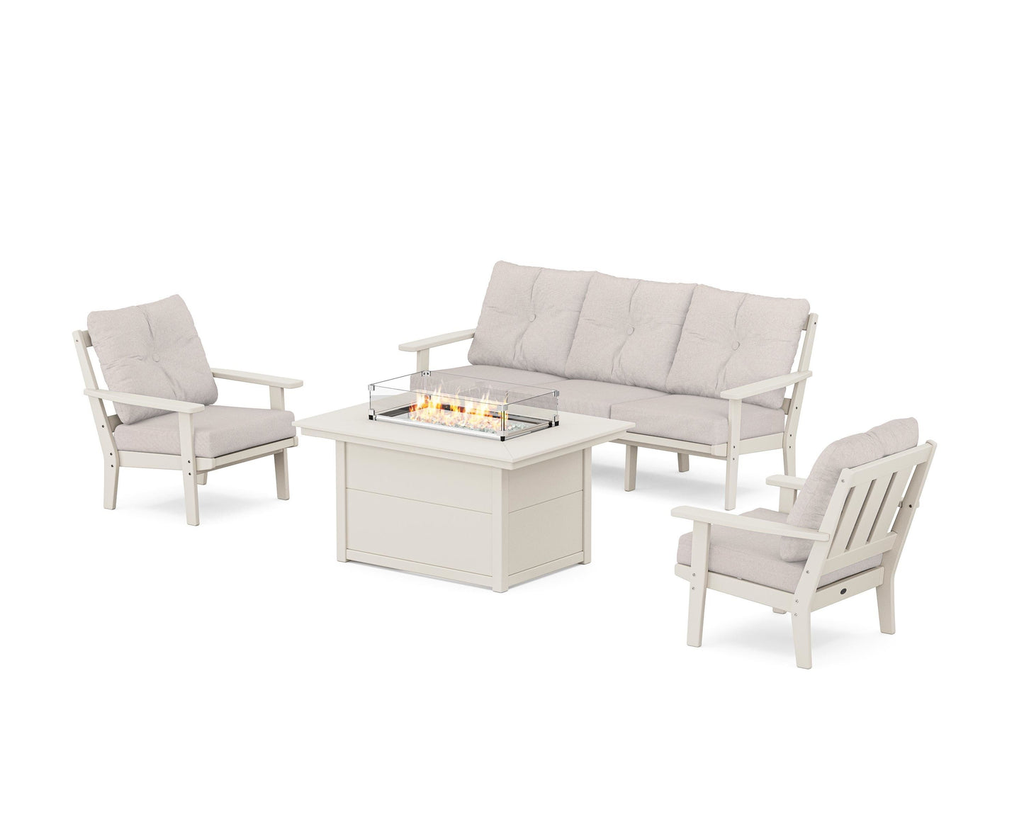 Oxford Deep Seating Fire Pit Table Set