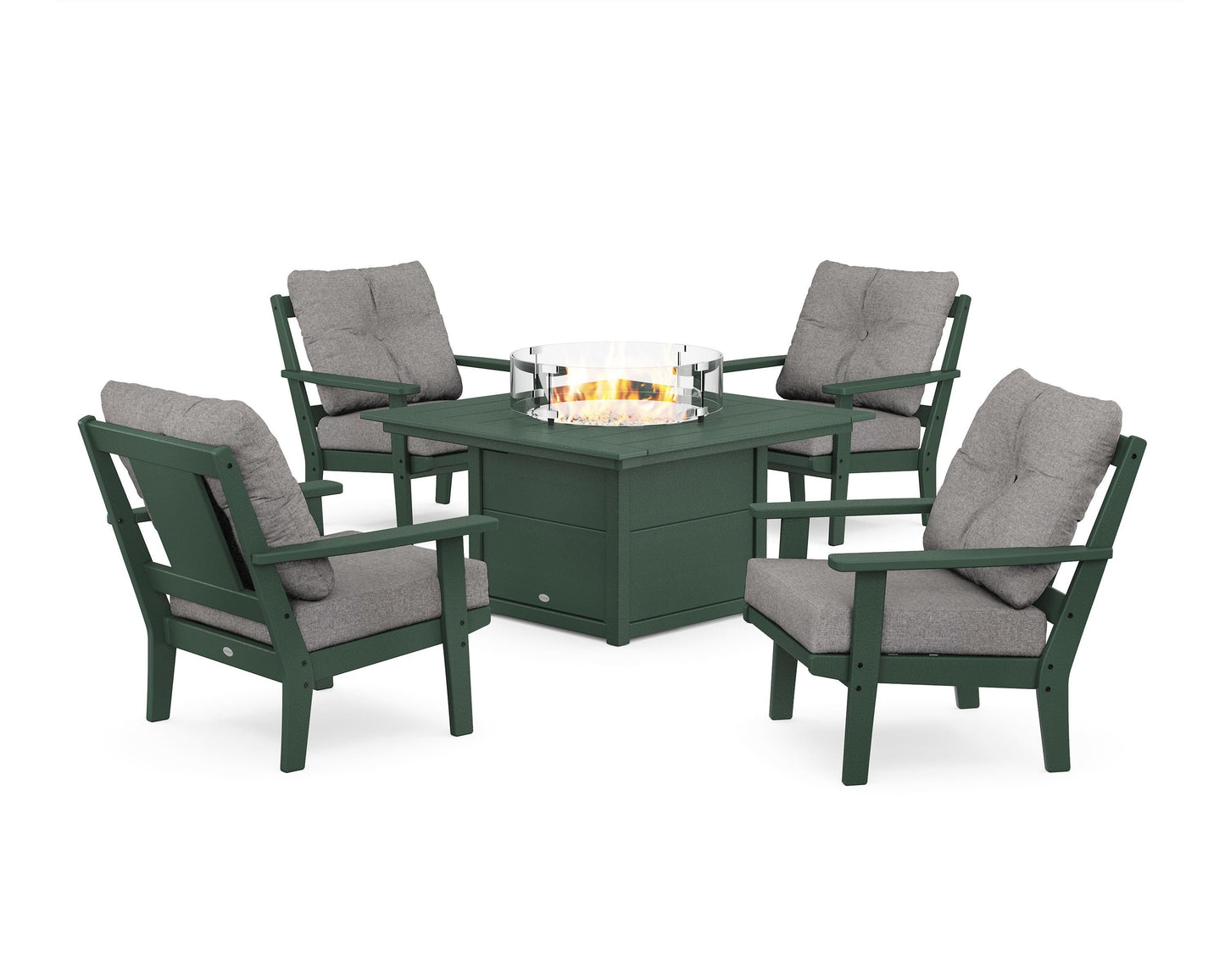 Prairie 5-Piece Deep Seating Set with Fire Pit Table