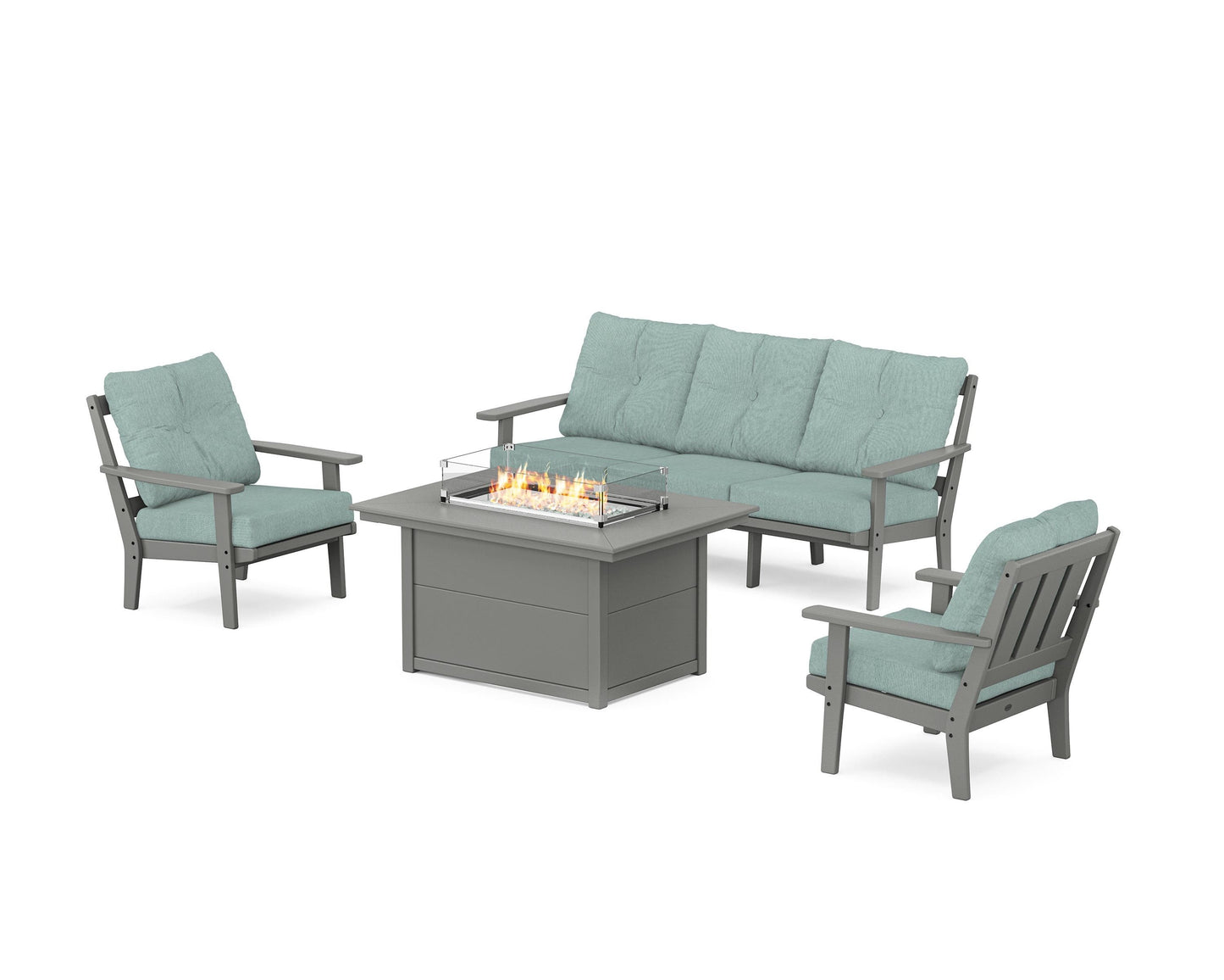 Oxford Deep Seating Fire Pit Table Set