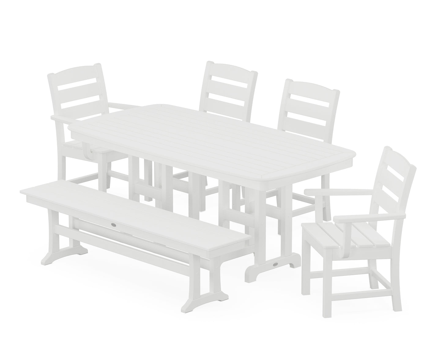 Lakeside 6-Piece Dining Set with Bench