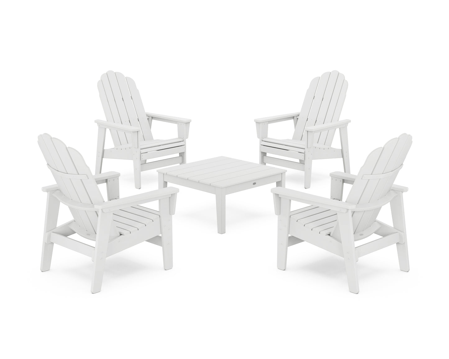 5-Piece Vineyard Grand Upright Adirondack Chair Conversation Group