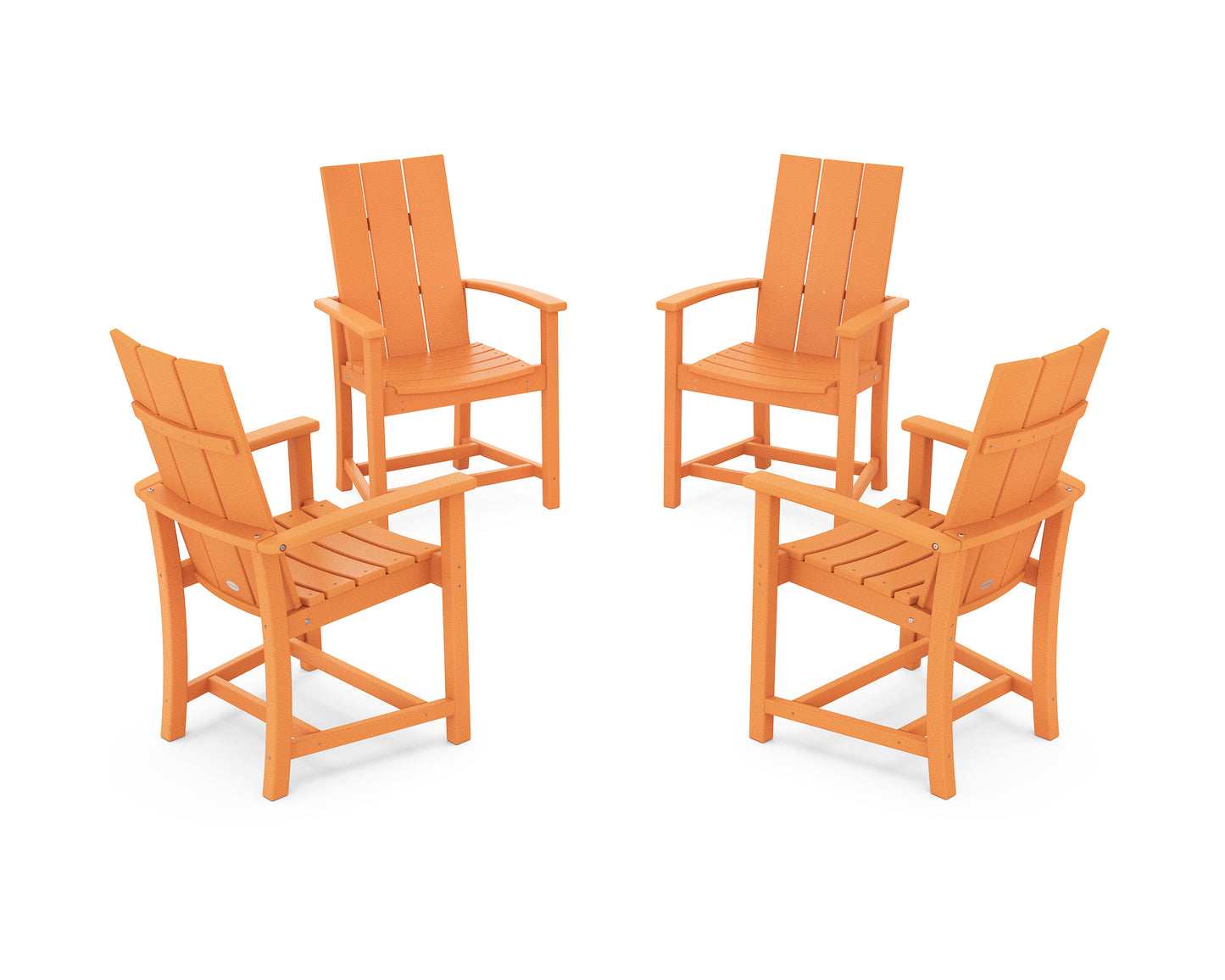 Modern 4-Piece Upright Adirondack Conversation Set