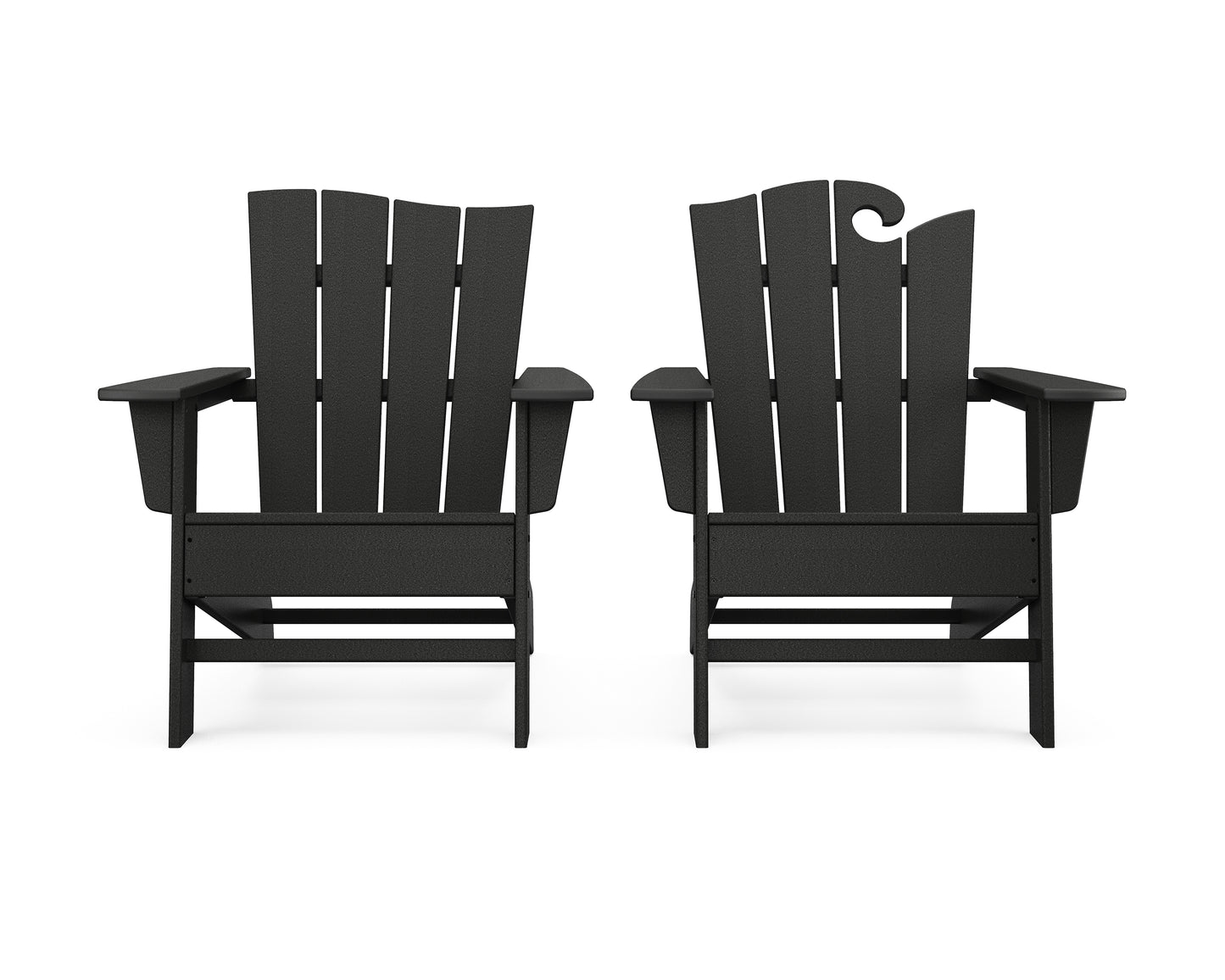Wave 2-Piece Adirondack Set with The Wave Chair Left