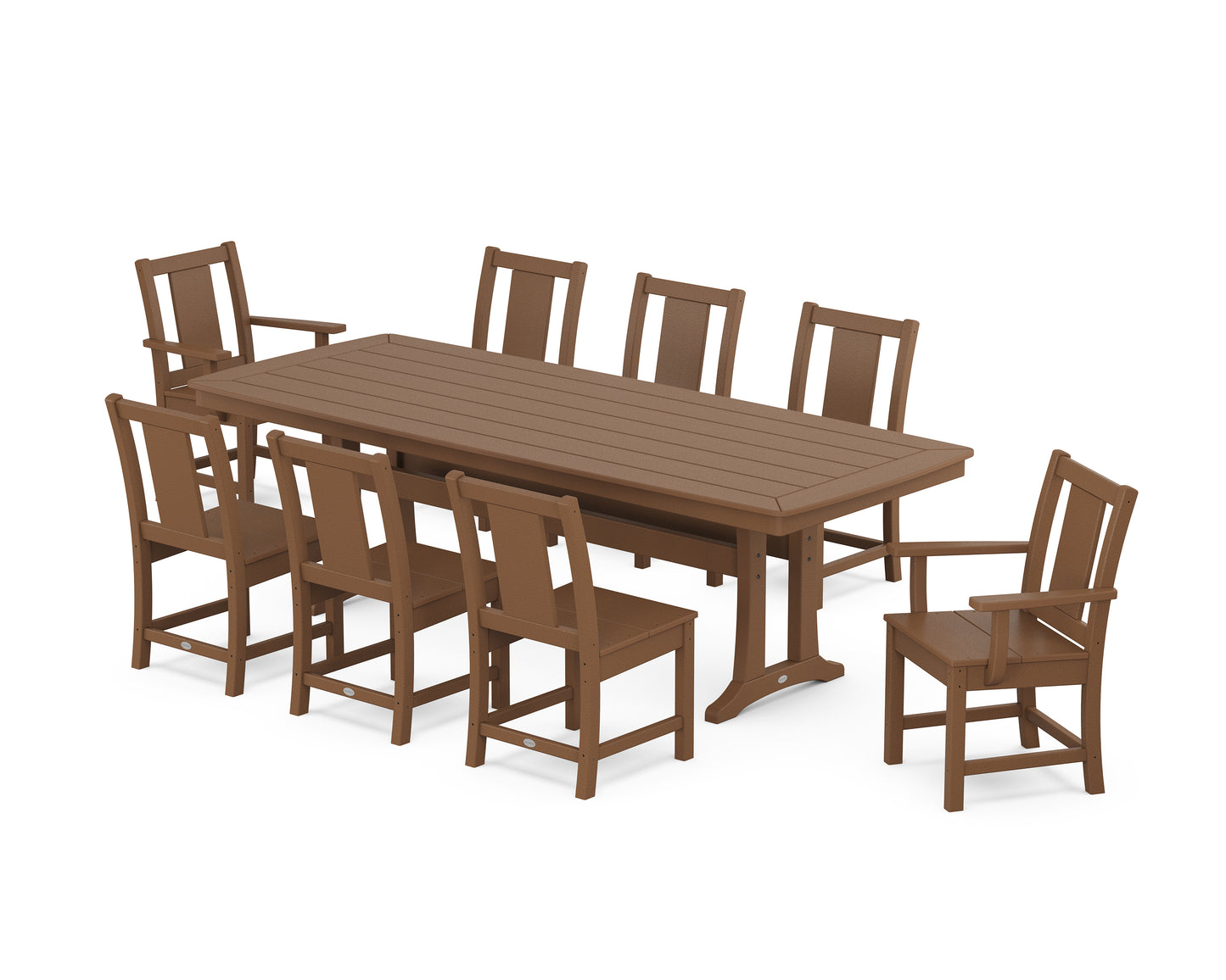 Prairie 9-Piece Dining Set with Trestle Legs