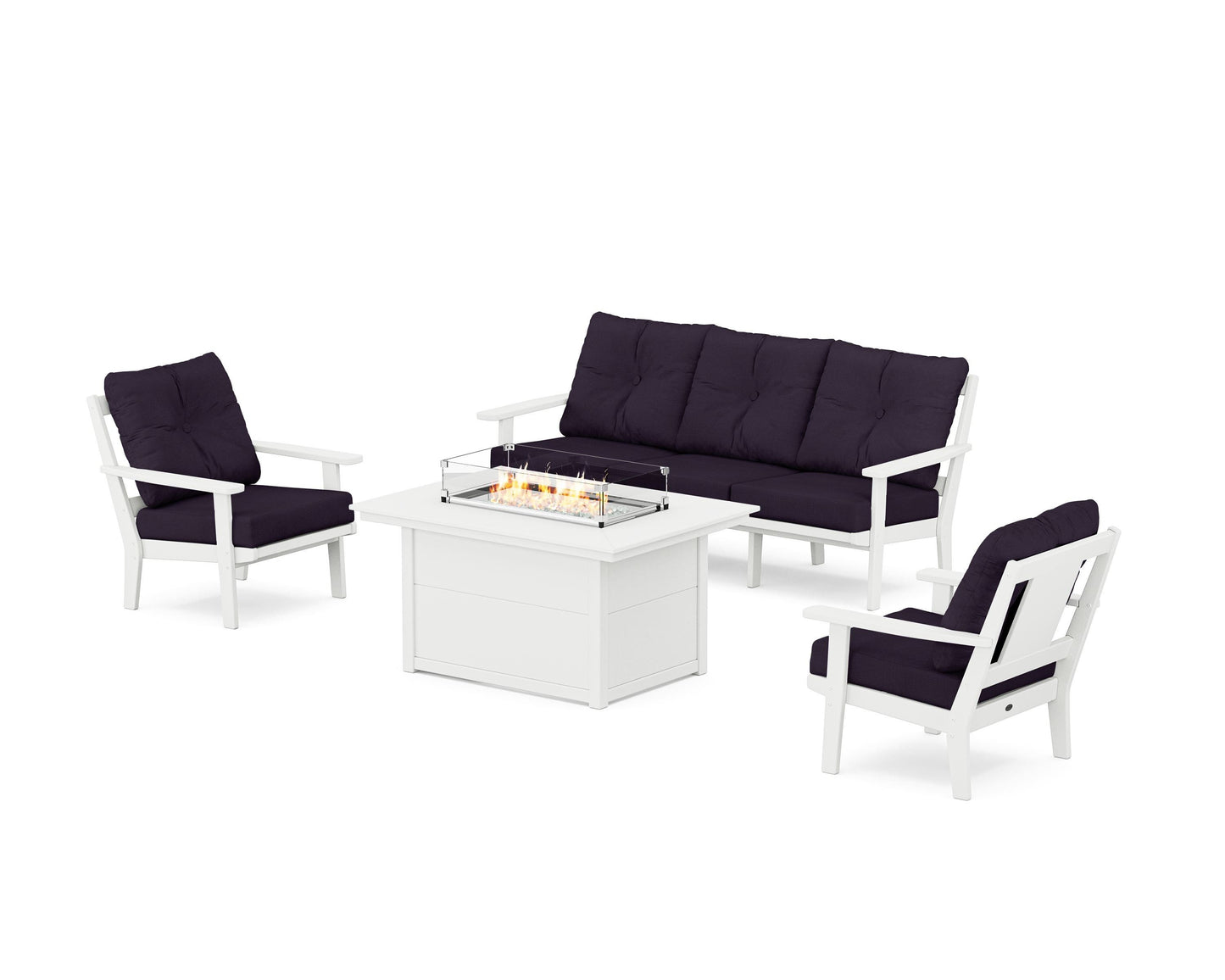 Prairie Deep Seating Fire Pit Table Set